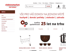 Tablet Screenshot of elektromarket.cz